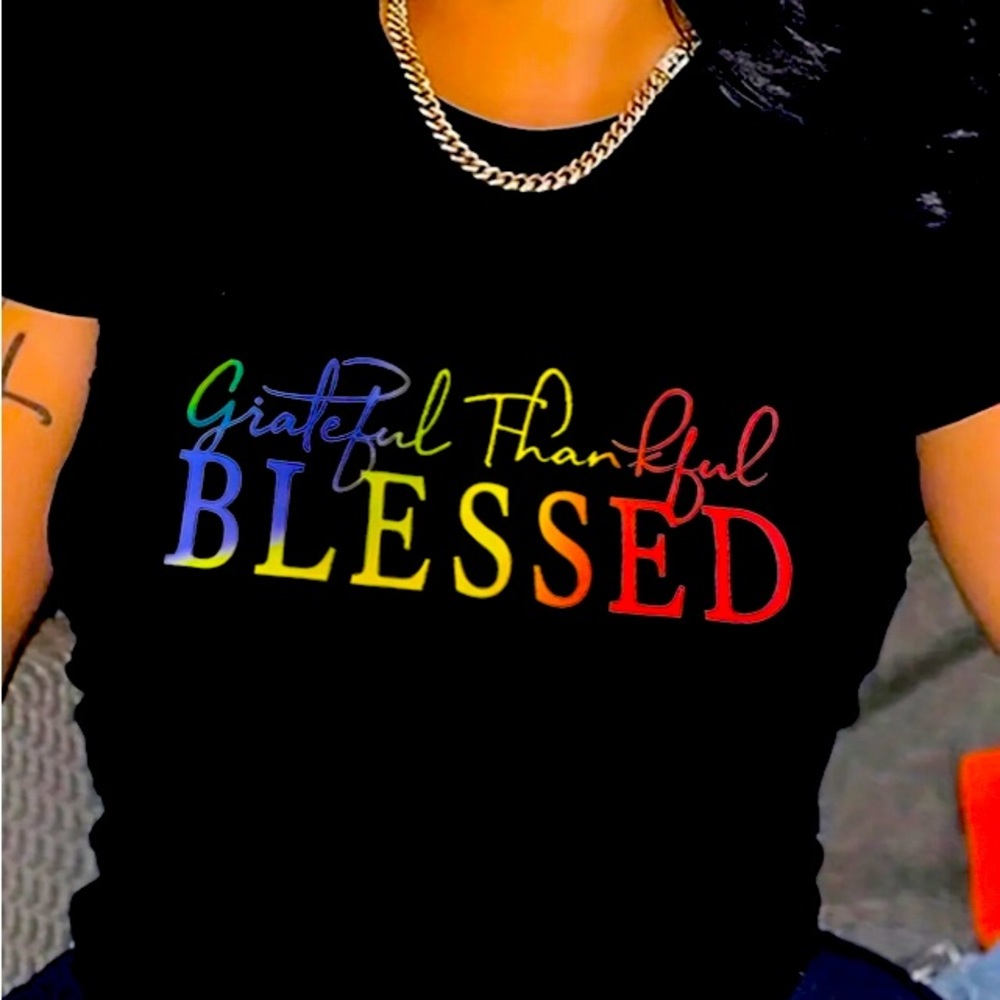 Inspiring quote T shirt small black